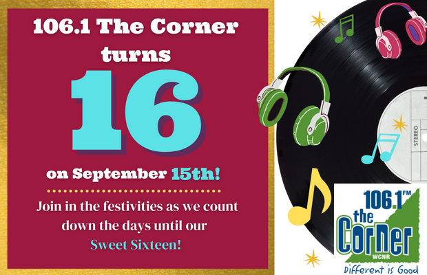 Celebrate 16 Years of 106.1 The Corner with us!