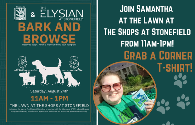 106.1 The Corner’s Samantha at Stonefield for Bark and Browse!
