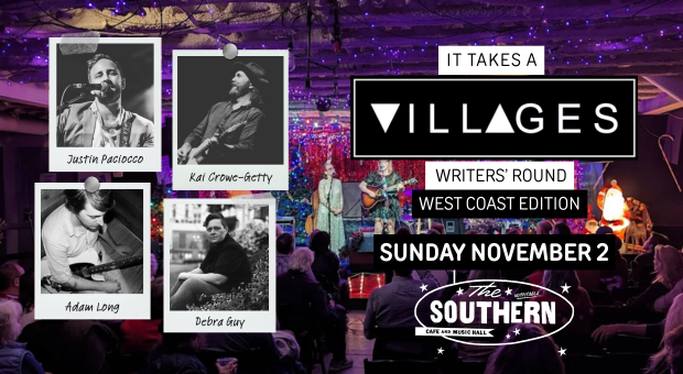 Villages Writers’ Round Featuring Justin Paciocco, Adam Long, Kai Crow-Getty & Debra Guy Villages Writers’ Round Featuring Justin Paciocco, Adam Long, Kai Crow-Getty & Debra Guy